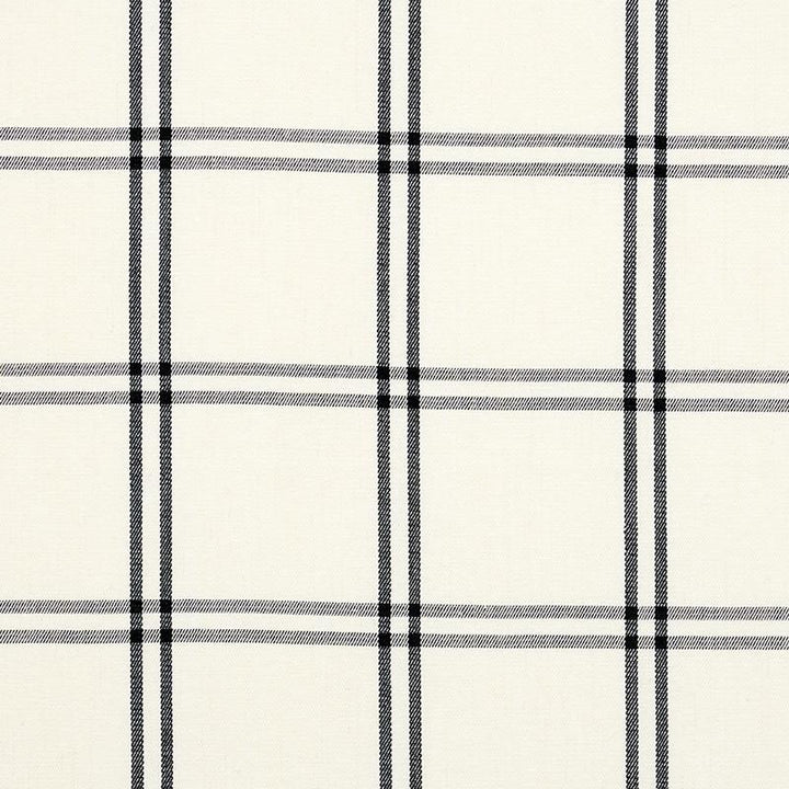 Luberon Plaid Black 55718 by Schumacher Fabric New Traditional 5.38" - Fabric Carolina -