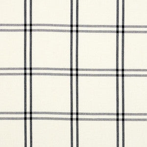 Luberon Plaid Black 55718 by Schumacher Fabric