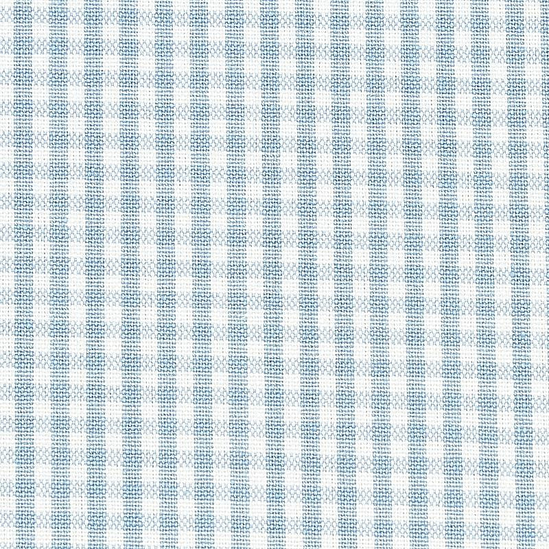 Barnet Cotton Check Sky 64629 by Schumacher Fabric Rhapsody In Blue - Fabric Carolina -