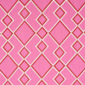 Branson Embroidery Pink 75890 by Schumacher Fabric