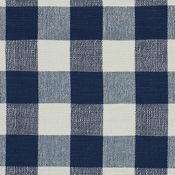 Barnes Performance Check Blue 77550 by Schumacher Fabric New Traditional Ii 6.25" - Fabric Carolina -