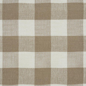 Barnes Performance Check Natural 77551 by Schumacher Fabric