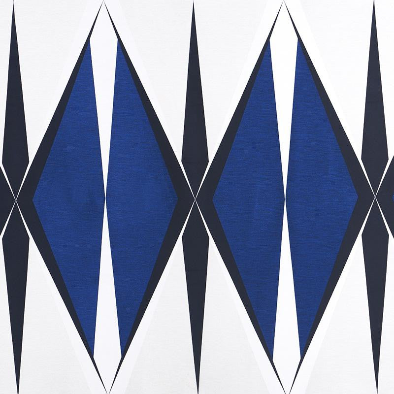 Elvetico Cobalt 78241 by Schumacher Designer Fabric Misterioso 14.75" - Swanky Fabrics -