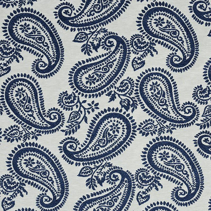 Milena Paisley Blue 78722 by Schumacher Fabric New Traditional 13.75" - Fabric Carolina -