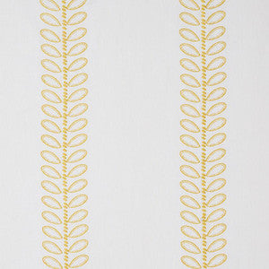 Camile Embroidery Yellow 78740 by Schumacher Fabric
