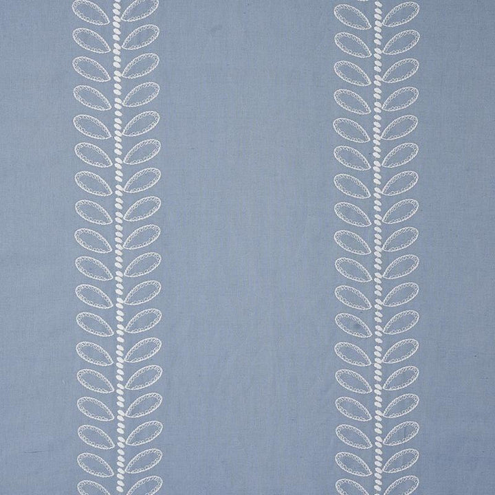 Camile Embroidery Sky 78742 by Schumacher Fabric New Traditional 13.25" - Fabric Carolina -