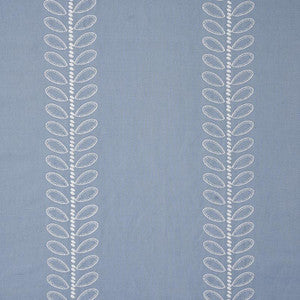 Camile Embroidery Sky 78742 by Schumacher Fabric
