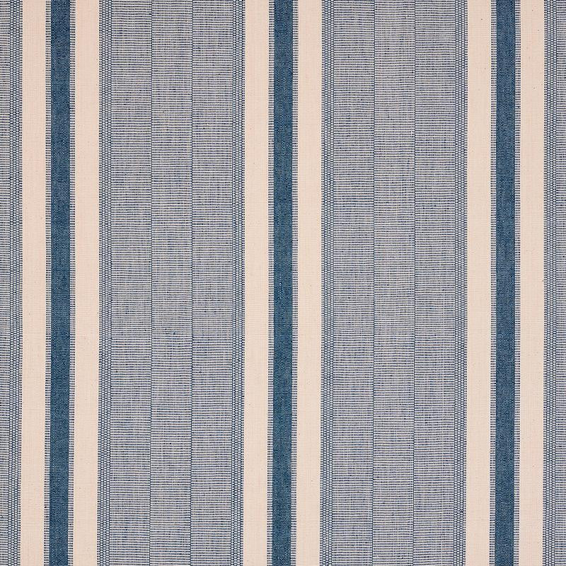 Ipala Hand Woven Stripe Ocean 78830 by Schumacher Fabric A Rum Fellow 9.38" - Fabric Carolina -