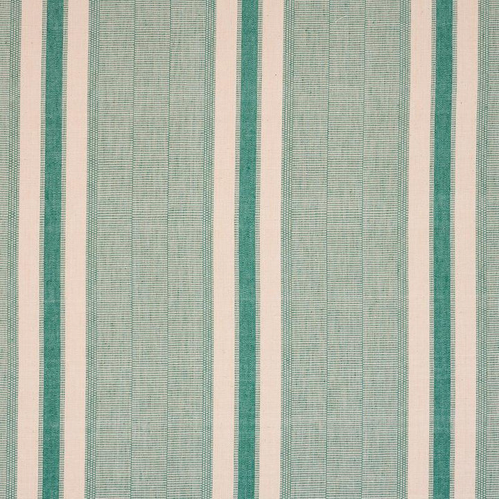 Ipala Hand Woven Stripe Duck Egg 78832 by Schumacher Designer Fabric A Rum Fellow 9.38" - Swanky Fabrics -