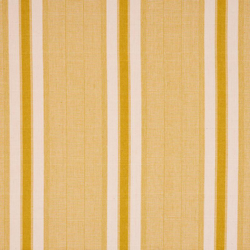Ipala Hand Woven Stripe Yellow 78833 by Schumacher Designer Fabric A Rum Fellow 9.38" - Swanky Fabrics -