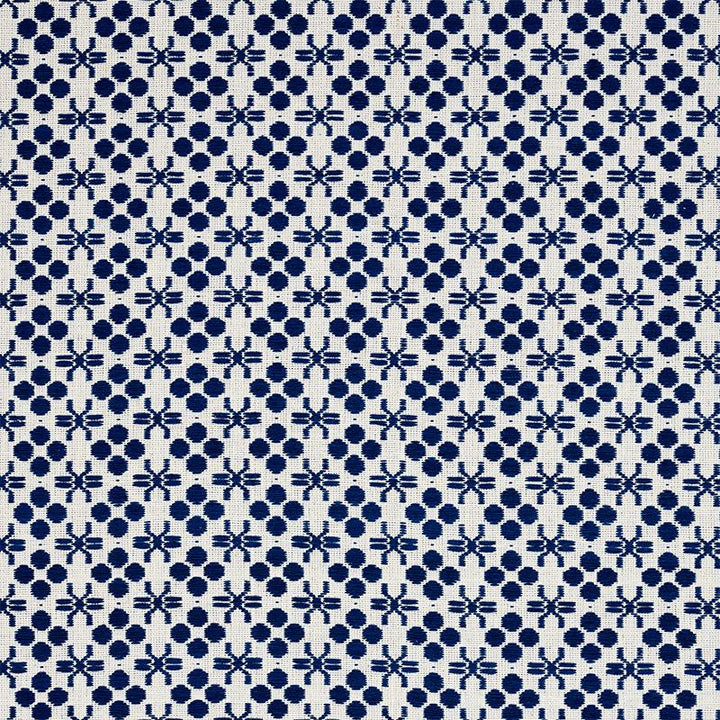 Lempa Hand Woven Indigo 78880 by Schumacher Fabric A Rum Fellow 1.5" - Fabric Carolina -