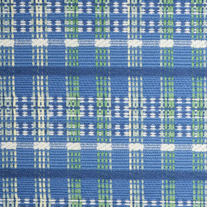 Zealand Check Peacock 79071 by Schumacher Fabric