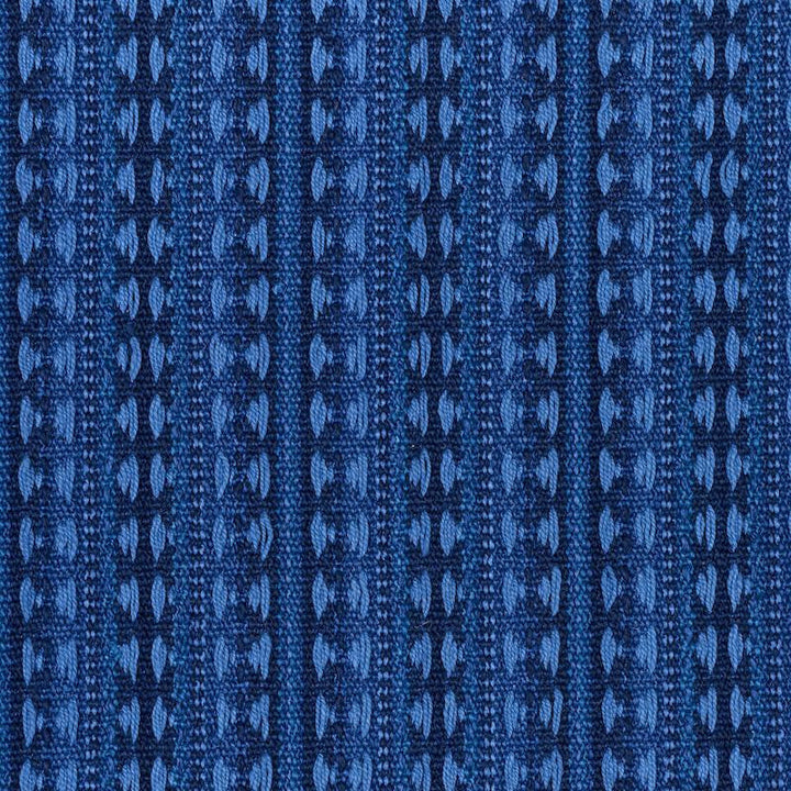 Tarnby Stripe Indigo 79081 by Schumacher Designer Fabric Scandinavian Modern 3.75" - Swanky Fabrics -
