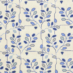 Tumble Weed Pingl Delft Blue 79510 by Schumacher Fabric