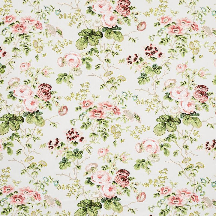 Salisbury Chintz Blush 178155 by Schumacher Fabric Perennial Favorites 18.0" - Fabric Carolina -