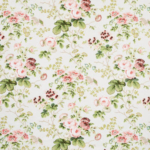 Salisbury Chintz Blush 178155 by Schumacher Fabric