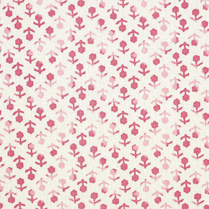 Beatriz Handprint Pink 179350 by Schumacher Designer Fabric Jacaranda 4.38" - Swanky Fabrics -