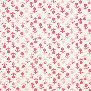 Beatriz Handprint Pink 179350 by Schumacher Fabric