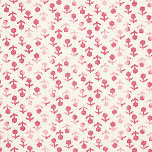 Beatriz Handprint Pink 179350 by Schumacher Fabric