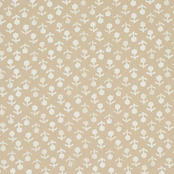 Beatriz Handprint Natural 179352 by Schumacher Fabric Jacaranda 4.38" - Fabric Carolina -