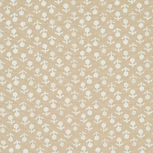 Beatriz Handprint Natural 179352 by Schumacher Fabric
