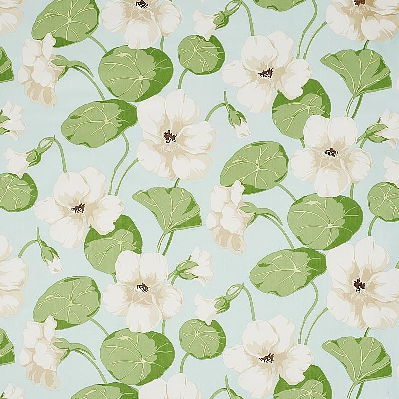 Nasturtium Sky 179491 by Schumacher Fabric Signature Schumacher 18.0" - Fabric Carolina -