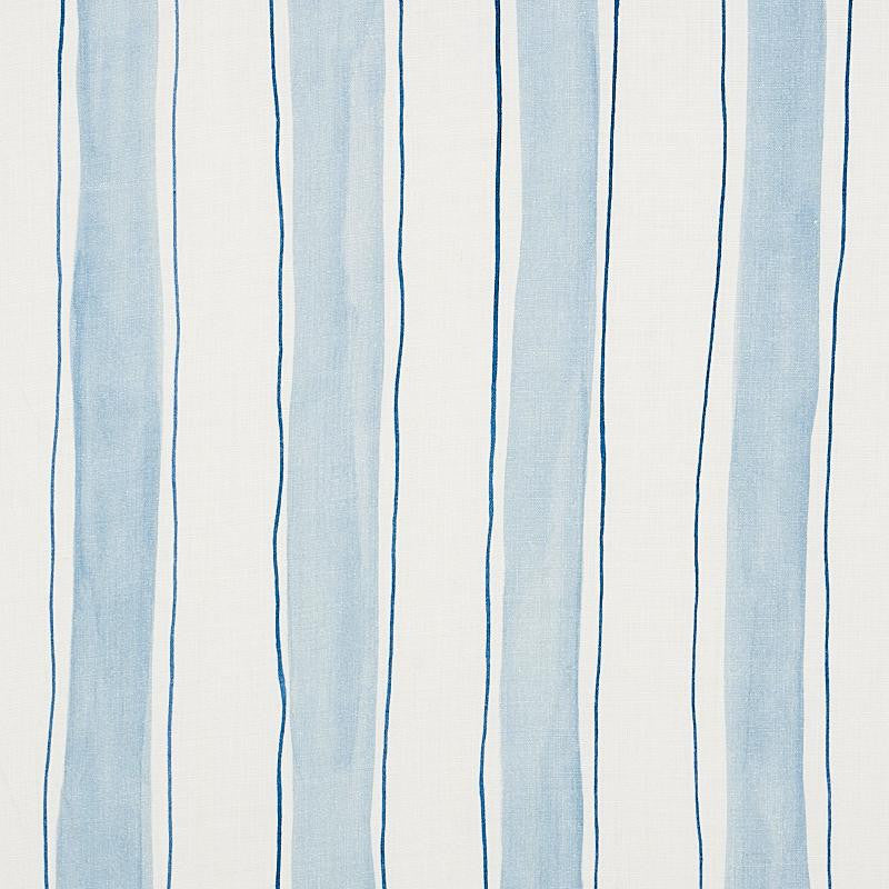 Tracing Stripes Sky 179700 by Schumacher Fabric Porter Teleo 48.5" - Fabric Carolina -