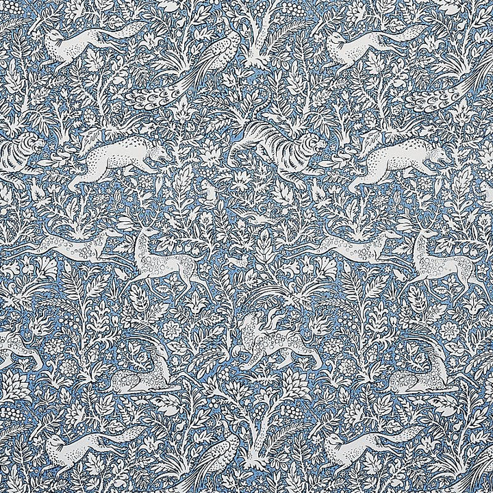 Khan'S Park Chambray 2603275 by Schumacher Fabric Luxe Lodge 26.0" - Fabric Carolina -