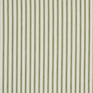 Wellfleet Ticking Stripe Green 60075 by Schumacher Fabric