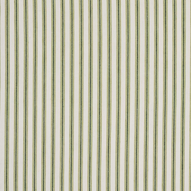 Wellfleet Ticking Stripe Green 60075 by Schumacher Fabric New Traditional - Fabric Carolina -