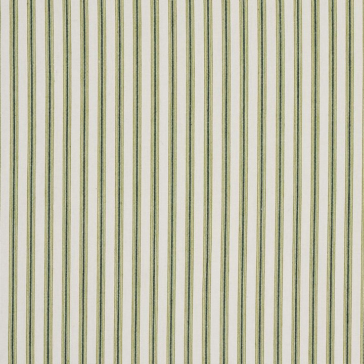 Wellfleet Ticking Stripe Green 60075 by Schumacher Fabric New Traditional - Fabric Carolina -