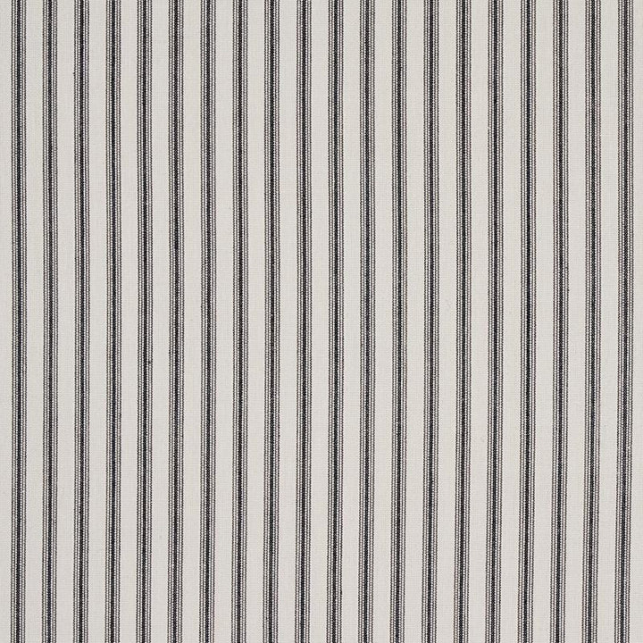 Wellfleet Ticking Stripe Black 60077 by Schumacher Fabric New Traditional - Fabric Carolina -