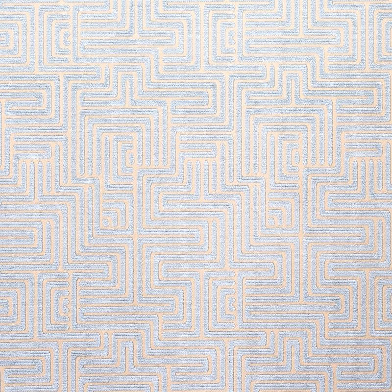 Lisboa Velvet Sky 72954 by Schumacher Designer Fabric Cut & Patterned Velvets 6.67" - Swanky Fabrics -