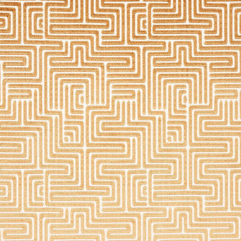 Lisboa Velvet Gold 72955 by Schumacher Fabric Cut & Patterned Velvets 6.67" - Fabric Carolina -