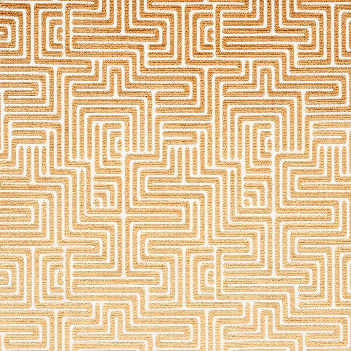 Lisboa Velvet Gold 72955 by Schumacher Designer Fabric Cut & Patterned Velvets 6.67" - Swanky Fabrics -