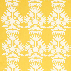Cybele Embroidery Yellow 79471 by Schumacher Fabric