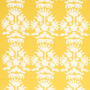 Cybele Embroidery Yellow 79471 by Schumacher Fabric