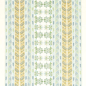 Vinka Embroidery Mineral & Ivory 79620 by Schumacher Fabric