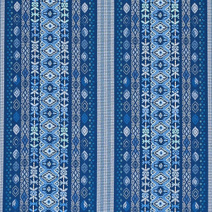 Cosima Embroidery Blue Multi 79680 by Schumacher Fabric