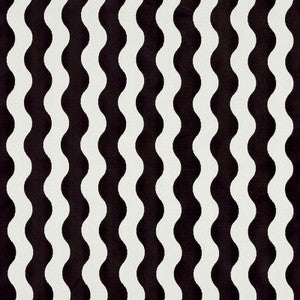 The Wave Velvet Black 69420 by Schumacher Fabric
