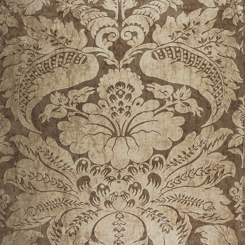 Cordwain Damask Mica 65870 by Schumacher Designer Fabric CLASSIC WOVENS See Sample ITALY LIGHT-MEDIUM </p><p>Repeat: Horizontal: 27 1/2" (70CM) and Vertical: 42 1/2" (108CM) 55" WIDE (140CM) - Swanky Fabrics -