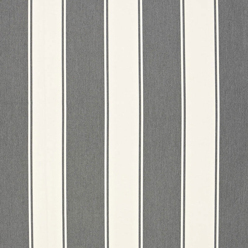 Cannes Awning Stripe Oxford Grey 65890 by Schumacher Designer Fabric COTE D'AZUR See Sample MEXICO HEAVY DUTY </p><p>Repeat: Horizontal: 9" (23CM) and Vertical: - 54" WIDE (137CM) - Swanky Fabrics -