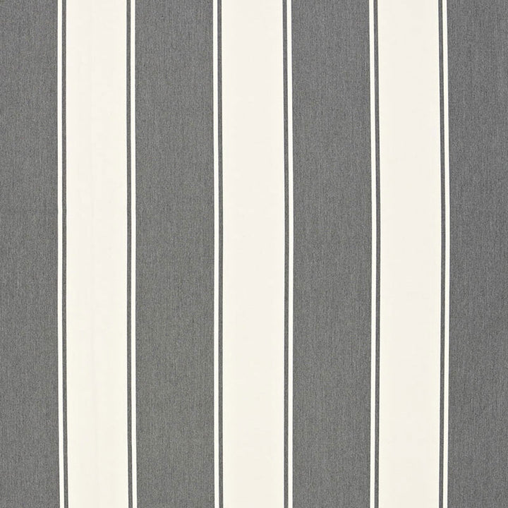 Cannes Awning Stripe Oxford Grey 65890 by Schumacher Fabric COTE D'AZUR SOLUTION DYED ACRYLIC 100% MEXICO WYZENBEEK 24,000 </p><p>Repeat: Horizontal: 9" (23CM) and Vertical: 54 - Fabric Carolina -