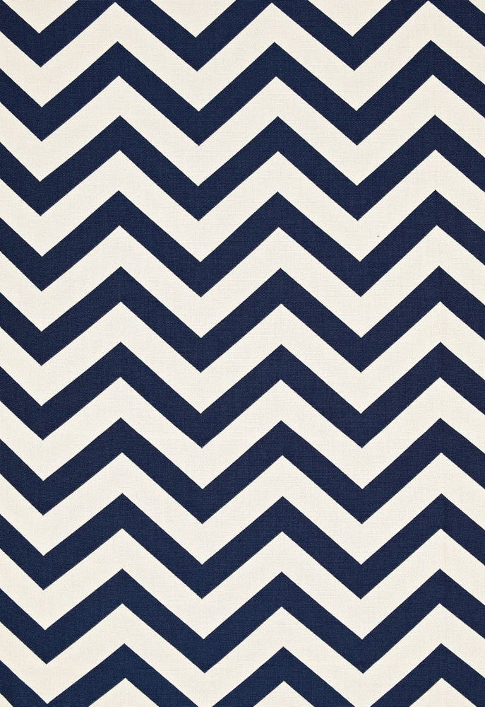 Antibes Chevron Navy 65920 by Schumacher Fabric Cote-D'azure 100% Solution Wyzenbeek 15,000 Horizontal: 9 and Vertical: 4.5 54 - Fabric Carolina -