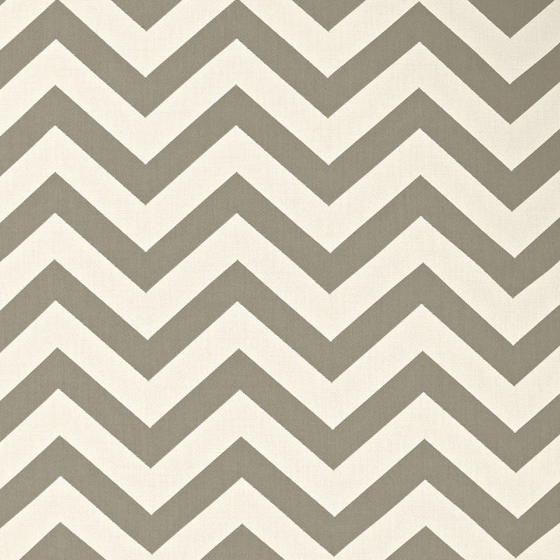 Antibes Chevron Driftwood 65921 by Schumacher Designer Fabric COTE D'AZUR SOLUTION DYED ACRYLIC 100% MEXICO WYZENBEEK 15,000 </p><p>Repeat: Horizontal: 9" (23CM) and Vertical: 4 1/2" (11CM) 54 - Swanky Fabrics -
