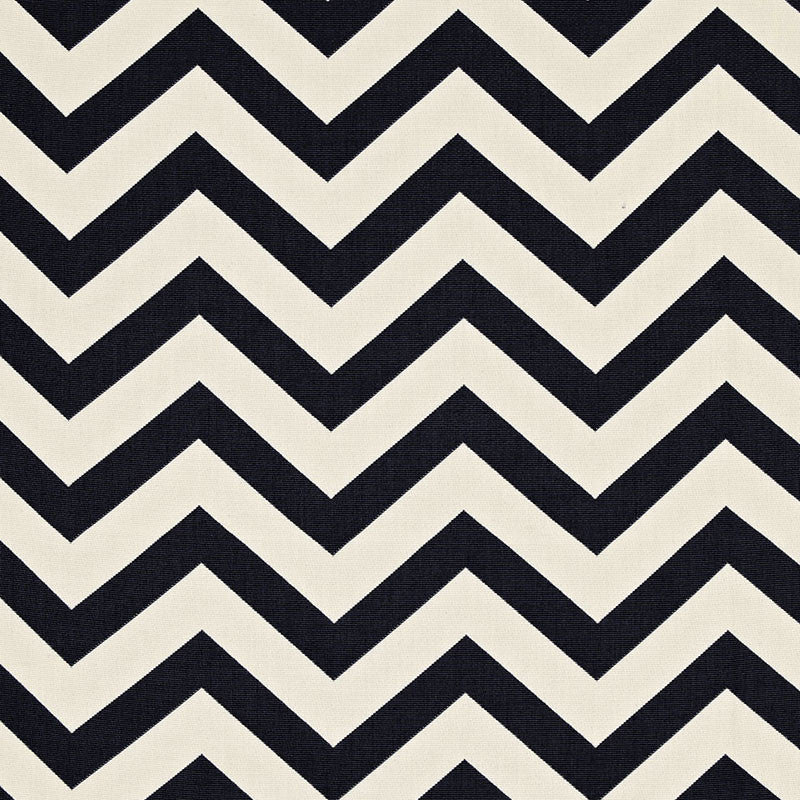 Antibes Chevron Jet 65923 by Schumacher Designer Fabric COTE D'AZUR See Sample MEXICO MEDIUM DUTY </p><p>Repeat: Horizontal: 9" (23CM) and Vertical: 4 1/2" (11CM) 54" WIDE (137CM) - Swanky Fabrics -