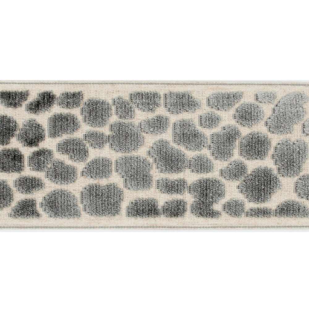 Alpas Gray by Europatex Designer Fabric Alpas 100% Polyester 3.50 inches - Swanky Fabrics -