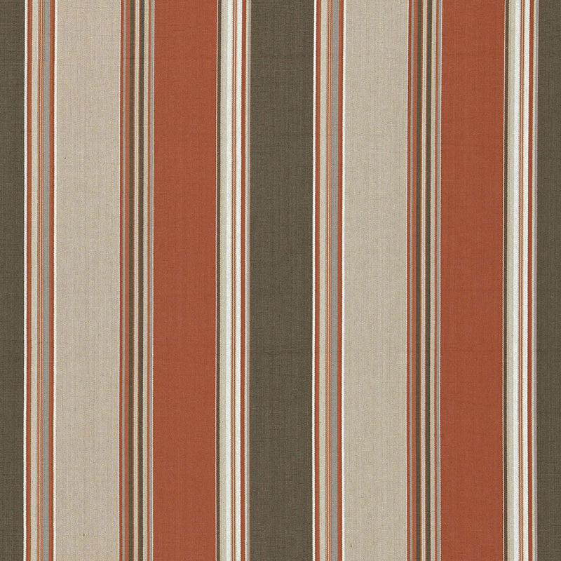 Addison Cotton Stripe Sienna 66001 by Schumacher Fabric Schumacher Fabric Addison Cotton Stripe Sienna 66001Fabric COTTON 100% INDIA </p><p>Repeat: H: HORZ. 13 1/4" (34CM) , V: 53 - Fabric Carolina -