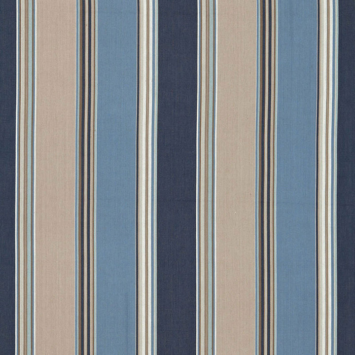 Addison Cotton Stripe Indigo 66002 by Schumacher Fabric SEA ISLAND STRIPES See Sample INDIA . </p><p>Repeat: Horizontal: 13 1/4" (34CM) and Vertical: - 53" WIDE (135CM) - Fabric Carolina -