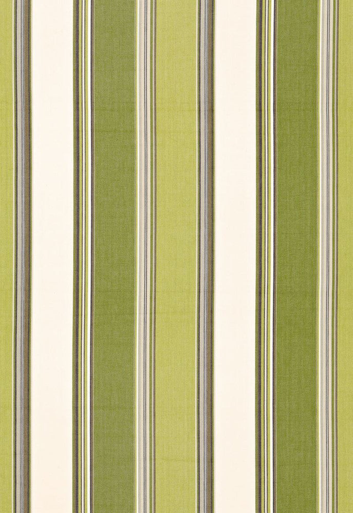 Addison Cotton Stripe Vert 66003 by Schumacher Fabric Sea-Island-Stripes 100% Cotton Martindale 17,000 Horizontal: 13.25 and Vertical: - 53 - Fabric Carolina -